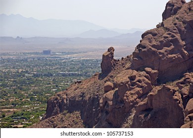 The Praying Monk rock formation on Camelback Mountain