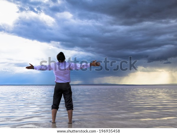 Praying Rain Stock Photo (Edit Now) 196935458