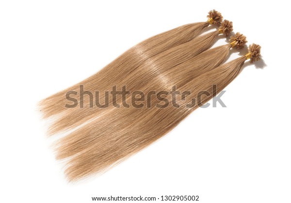 Pre Bonded Remy Straight Nail Tip Stock Photo Edit Now 1302905002