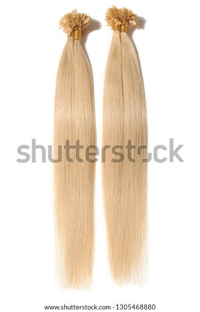 Pre Bonded Remy Straight Nail Tip Stock Photo Edit Now 1305468880