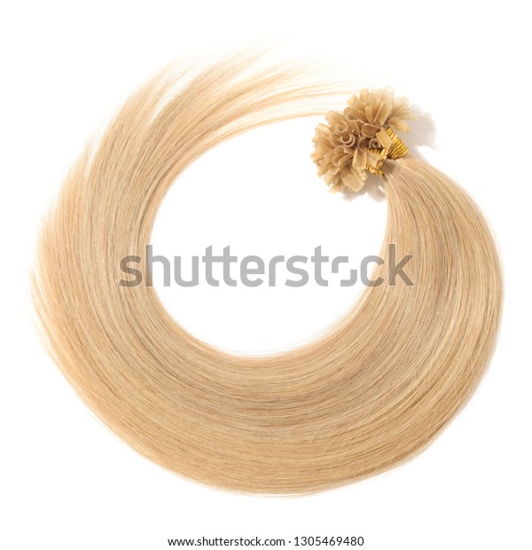 Pre Bonded Remy Straight Nail Tip Stock Photo Edit Now 1305469480
