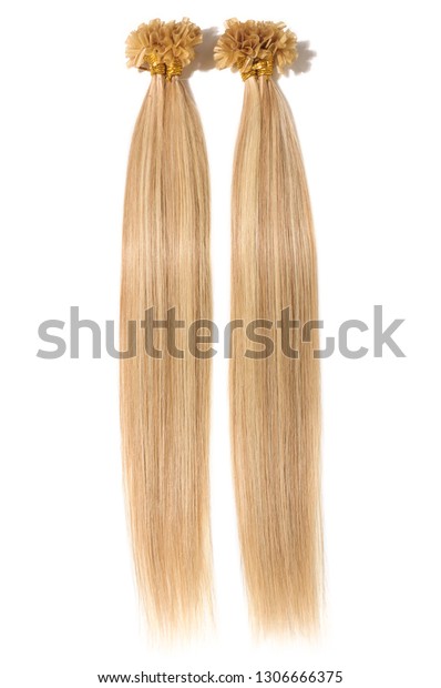 Pre Bonded Remy Straight Nail Tip Stock Photo Edit Now 1306666375