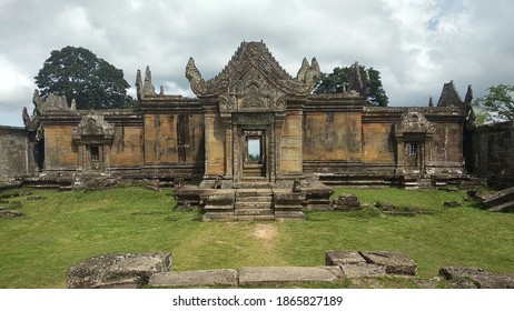 Preah Vihear Temple Is An Ancient Hindu Temple Built During The Period Of The Khmer Empire, That Is Situated Atop A 525-metrecliff In The Dângrêk Mountains On The Cambidoan-Thai Border. Conflict Zone.