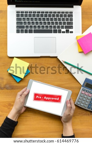 Pre-Approved Choice Mark Selection CUSTOMIZE Status Option and CUSTOMS