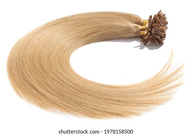 Pre-Bonded Straight Stick Nail Tip (U Tip Fusion)Honey Blonde Human Hair Extensions