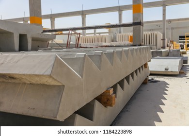Precast Concrete Stairs In The Stockyard