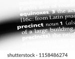 precinct word in a dictionary. precinct concept.