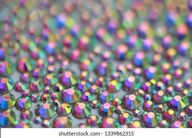 Precious sparkling multicolor rhinestones-background