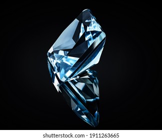 Precious stones for jewelry on a black background