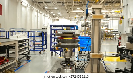 Precision Aerospace Component Assembly Line