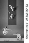 Precision and agility shine in this intense fencing duel. Each movement calculated, as athletes focus on landing perfect touch for victory. Concept of sport events, championship, betting services. Ad