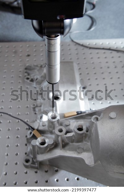 Precision\
Measuring Machine in Manufacturing\
Factory