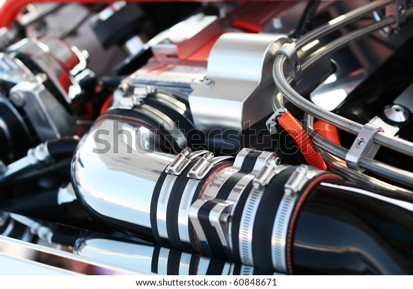 Precision muscle car engine that produce intense\
horsepower and incredible speed. Used in race cars and automotive\
show cars.