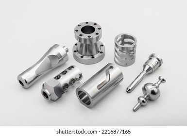 precision turned metal components  made on CNC machines for engineering applications