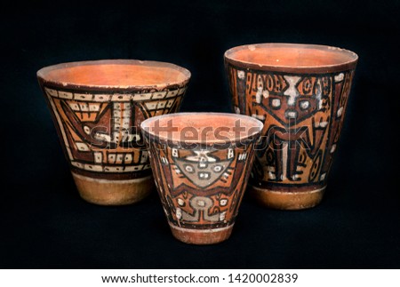 Pre-columbian ceramic vases called 