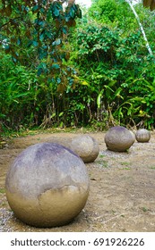 Precolumbian Chiefdom Settlements Stone Spheres Costa Stock Photo (Edit ...