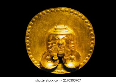 Pre-columbian Gold Artifact, Bogota, Colombia.