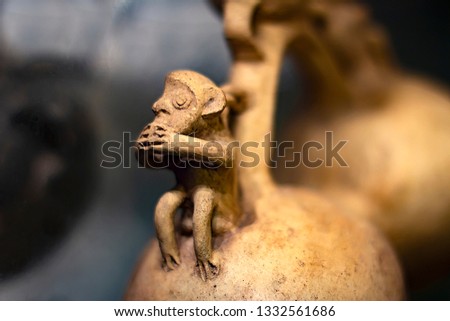 Pre-columbian monkey ceramics called 