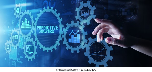 Predictive analytics Big Data analysis Business intelligence internet and modern technology concept on virtual screen. - Shutterstock ID 1341139490