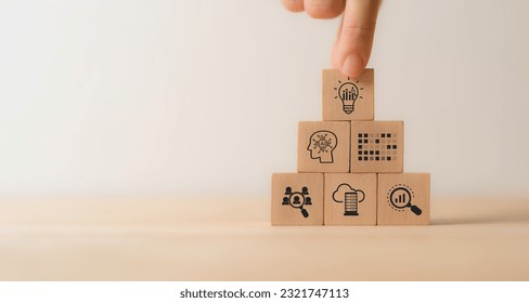 Predictive analytics, business forecasting, data visualization concept. Data analysis, machine learning, artificial intelligrnce (AI) and statistical model. Predictions future outcomes, performance. - Shutterstock ID 2321747113
