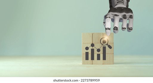 Predictive analytics, data visualization,   business forecasting concept. Data analytics for continuous improvement and business development. Predictions about future outcomes and performance. - Shutterstock ID 2273789959