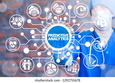 Predictive Analytics Health Care And Medical Technology. Medicine Prediction Analysis Data Concept.