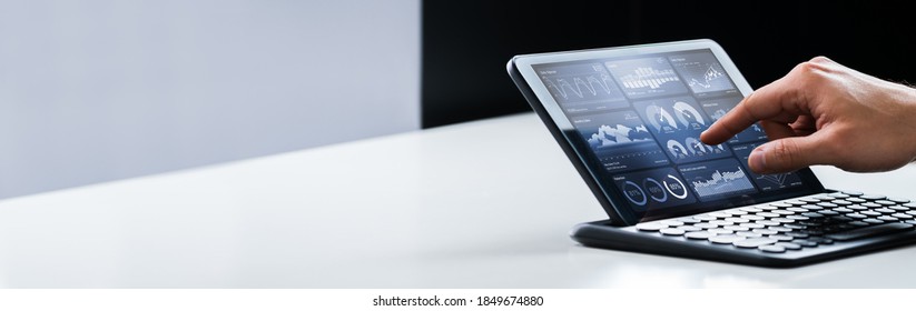 Predictive Analytics KPI Business Data Dashboard On Tablet - Powered by Shutterstock - Get 15% off with code: PIKWIZARD15
