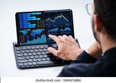 Predictive Analytics KPI Business Data Dashboard On Tablet