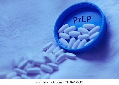Pre-exposure prophylaxis (PrEP or PrEP) is a new HIV prevention method, pills close-up
