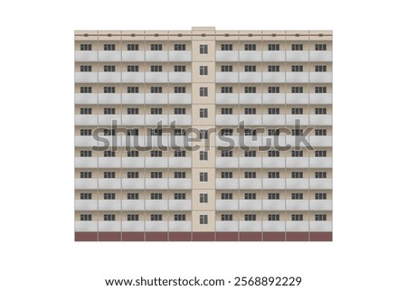 Similar – Image, Stock Photo Prefabricated balcony
