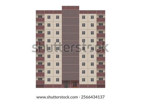 Similar – Image, Stock Photo Prefabricated balcony