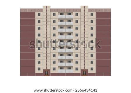 Similar – Image, Stock Photo Prefabricated balcony