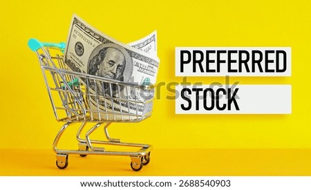 Preferred Stock is shown using a text and cart with dollars