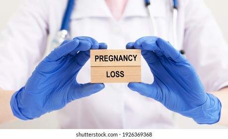 Pregnancuy Loss Concept, Inscription. Miscarriage Word, Problem