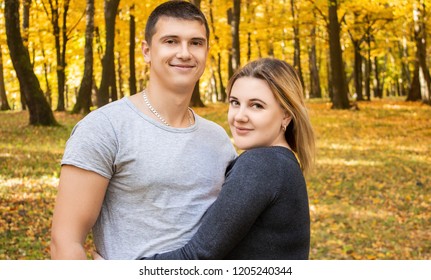 pregnancy. autumn. family - Shutterstock ID 1205240344