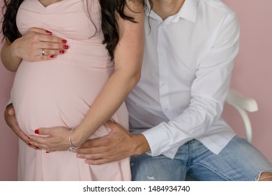 Pregnancy, maternity, preparation and expectation concept. Beautiful tender mood photo of pregnancy. - Shutterstock ID 1484934740