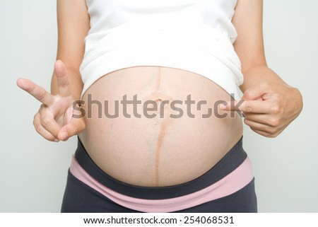 The pregnancy show two sign