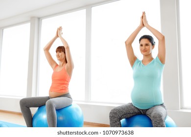 Pregnancy Sport Fitness People Healthy Lifestyle Stock Photo 1070973638 ...