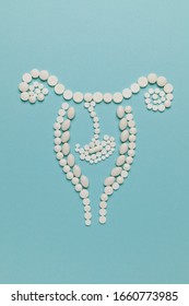 Pregnancy Termination Pills. Female Contraception, Medication Abortion.