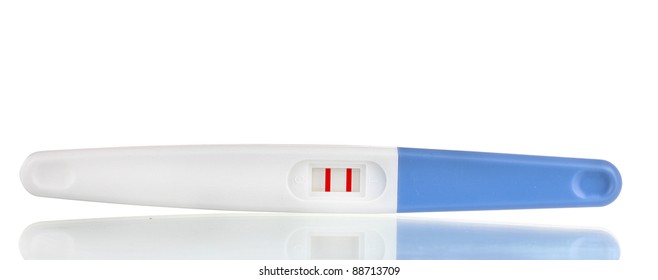 Pregnancy Test Is Isolated On White