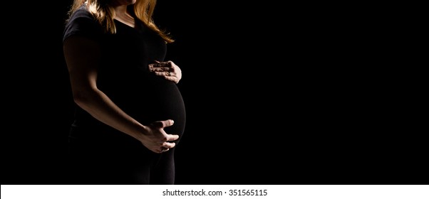 Side View Naked Pregnant Woman Foto Stock 640132996 Shutterstock