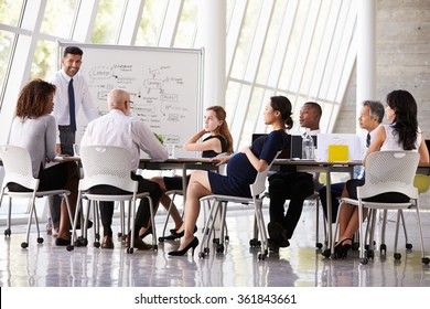 Pregnant Businesswoman At Boardroom Meeting - Shutterstock ID 361843661