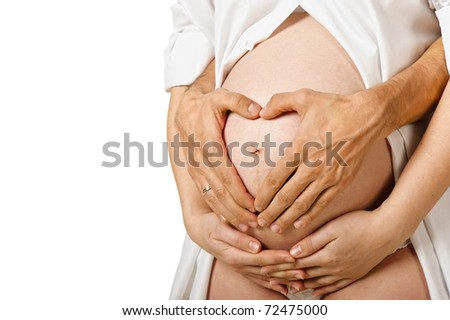 Similar – Image, Stock Photo Top view of hands massaging female abdomen