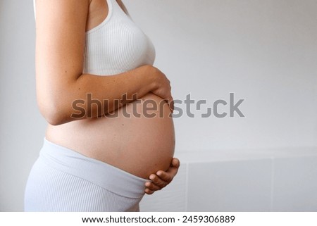 Similar – Image, Stock Photo PREGNANCY