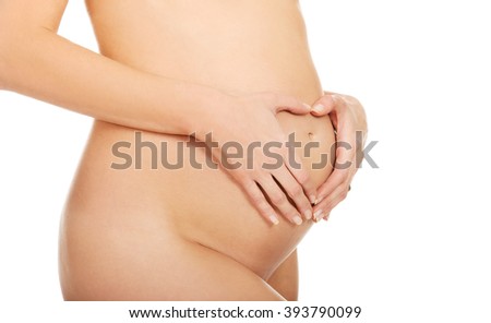 Similar – Image, Stock Photo Top view of hands massaging female abdomen