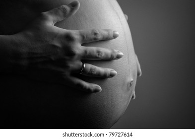 Pregnant Woman Black White Stock Photo 79727614 | Shutterstock