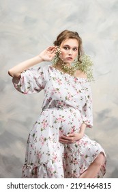 Pregnant Woman Concept. Maternity Photography.