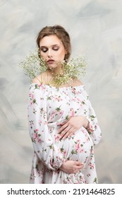 Pregnant Woman Concept. Maternity Photography.