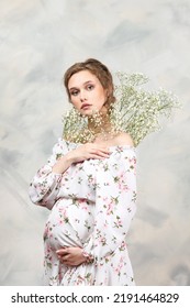 Pregnant Woman Concept. Maternity Photography.