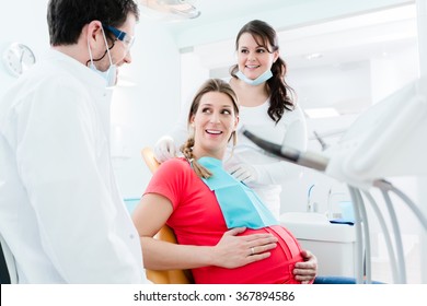 Pregnant Woman At Dentist Before Treatment